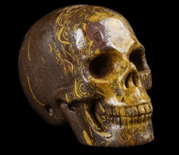 Schlangen Jaspis Skull